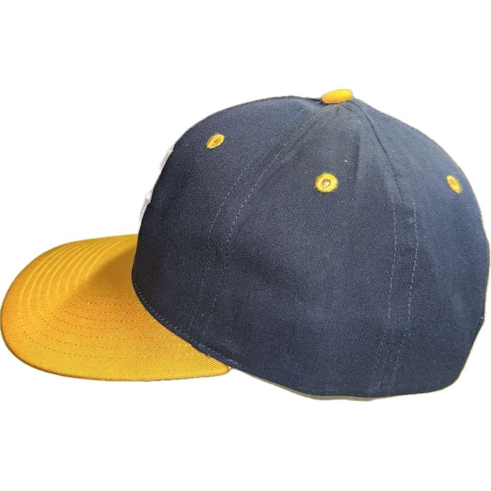 G Embroidered Baseball Cap Yellow Navy Blue SnapBack Size Small Pro 212 Hat - Picture 2 of 7